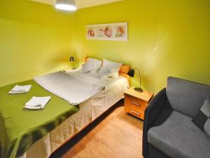 Posteľ alebo postele v izbe v ubytovaní Holiday flat with a large terrace, Kolobrzeg