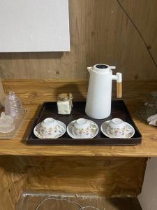 Η κουζίνα ή μικρή κουζίνα στο Sala e quarto próx ao Maracanã e Engenhão