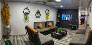 Χώρος καθιστικού στο Casa y Apartaestudio de Betty con aire acondicionado