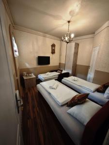 TV a/nebo společenská místnost v ubytování Guesthouse Yildiz