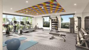 Fitness centrum a/nebo fitness zařízení v ubytování Home2 Suites By Hilton + 10 fotografií
