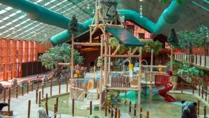 a large indoor water park with a slide and slides at 1 BR Westgate Resort Sleeps 4 in Gatlinburg