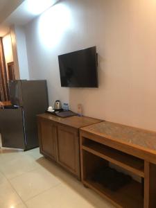 Kuchyň nebo kuchyňský kout v ubytování Gigame Signature Hotel