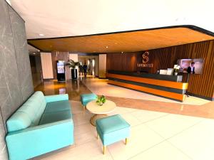 Posezení v ubytování Skysuites Residence