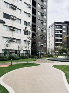 Bygningen som feriehuset ligger i