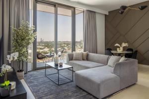 Istumisnurk majutusasutuses Silkhaus elegant 1BDR in Downtown Views with pool & gym access