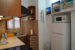 Kuchyň nebo kuchyňský kout v ubytování Antoni's Symi Home