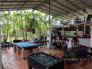 Restaurace v ubytování Bohemiaz Resort and Spa Kampot