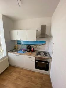 Η κουζίνα ή μικρή κουζίνα στο Apartment Staßfurt +1 φωτογραφίες