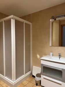 Koupelna v ubytování Hotel Guara Inlukā