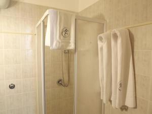 Koupelna v ubytování Hotel Columbia