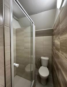 Koupelna v ubytování Motel Roudnice