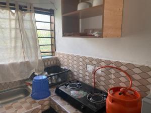 Kuchyň nebo kuchyňský kout v ubytování Jacaranda road bnb