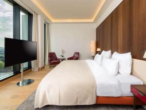 TV a/nebo společenská místnost v ubytování Mövenpick Hotel Basel
