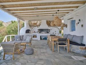 Χώρος καθιστικού στο Villa Dalida