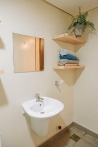 Phòng tắm tại Spacious Stylish City Haven