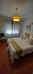 Postel nebo postele na pokoji v ubytování Hostal Las Cadenas