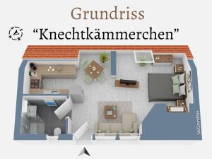 Plantegning af Gasthaus Bomsdorf - ruhige Lage, free WLAN & Parken, Self Check-In, Smart-TV + 17 billeder