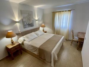 Un dormitorio con una cama, una mesa y un escritorio. en Las Brisas Villa 106, en Playa Blanca 14 fotos más