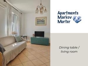 Posezení v ubytování Apartments Markov Murter
