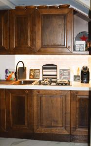 Η κουζίνα ή μικρή κουζίνα στο A casa di Cicca