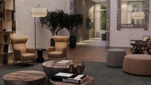 Zona de estar de The Lince Braga