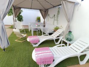 Vonkajšia záhrada v ubytovaní Mi casita del Bosque