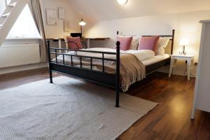 Ένα ή περισσότερα κρεβάτια σε δωμάτιο στο Ferienhaus Poseby