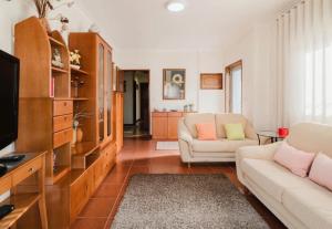 Svetainės erdvė apgyvendinimo įstaigoje Quarto duplo com wc privada Apúlia
