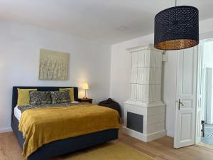 Posteľ alebo postele v izbe v ubytovaní Pelso Luxury Apartments