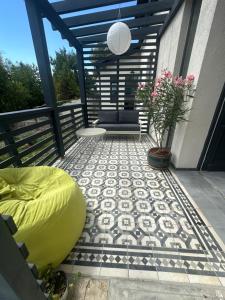 Balkón alebo terasa v ubytovaní Pelso Luxury Apartments