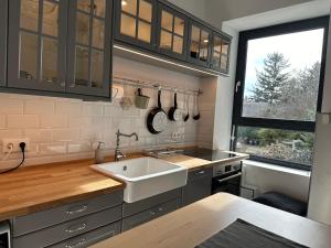 Kuchyňa alebo kuchynka v ubytovaní Pelso Luxury Apartments