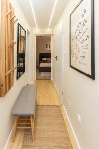Postel nebo postele na pokoji v ubytování BB Katowice Apartman II