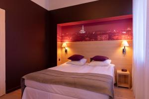 Posteľ alebo postele v izbe v ubytovaní Hotel Cristal Białystok