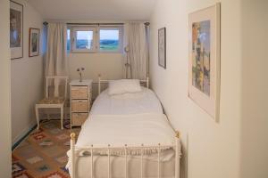 HammenhögHambo的一间带床和窗户的小卧室