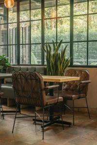 Istumisnurk majutusasutuses Cafe Hotel Medellín