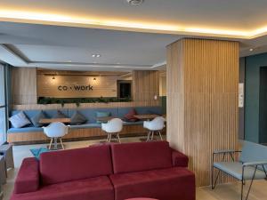 Χώρος καθιστικού στο Studio em São Paulo