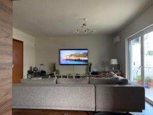 Telewizja i/lub zestaw kina domowego w obiekcie Captains 2-Bedroom Suite in Athens Nea Smyrni