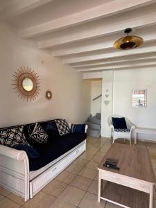 Posezení v ubytování Seaside Duplex
