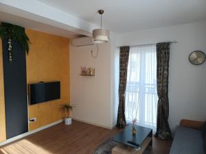 TV a/nebo společenská místnost v ubytování Gold Apartman