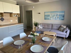 Kuchyň nebo kuchyňský kout v ubytování Vila Primorka-Apartmani Lavanda