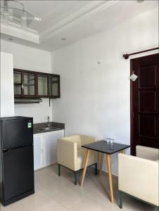 Kuchyň nebo kuchyňský kout v ubytování SÀI GÒN villa