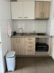 Kuchyň nebo kuchyňský kout v ubytování Depto completo un dormitorio concepción