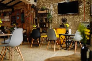 TV a/nebo společenská místnost v ubytování Canela Hostel Medellin