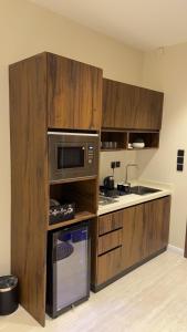 Kuchyň nebo kuchyňský kout v ubytování Studio Luxury in Sulaymaniyah + 3 fotografie