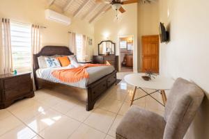 Ένα ή περισσότερα κρεβάτια σε δωμάτιο στο Antiguan City and Sea Escape