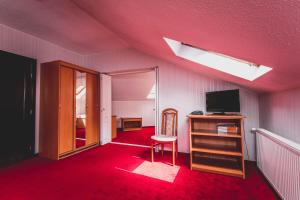 TV a/nebo společenská místnost v ubytování Hotel Twins