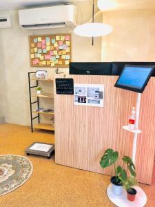 SSH LK Hostelにあるキッチンまたは簡易キッチン