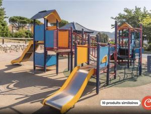a playground with a slide in a park at Appartement LES PETITS PRINCES in Agay - Saint Raphael