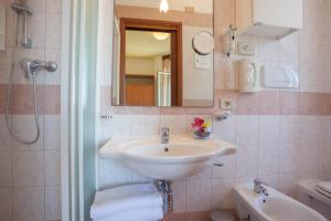 Koupelna v ubytování Hotel Cristina